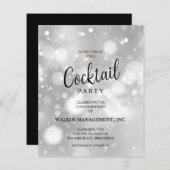 ビジネス記念日の予算招待状 (正面/裏面)