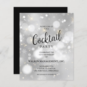 ビジネス記念日の予算招待状