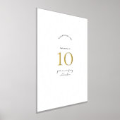 ビジネス記念日パーティーエレガントイベントフォイル記号 箔ポスター (レイダウン)