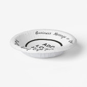 ビジネス誕生日結婚の大学院ロゴ写真 ペーパーボウル (傾斜あり)