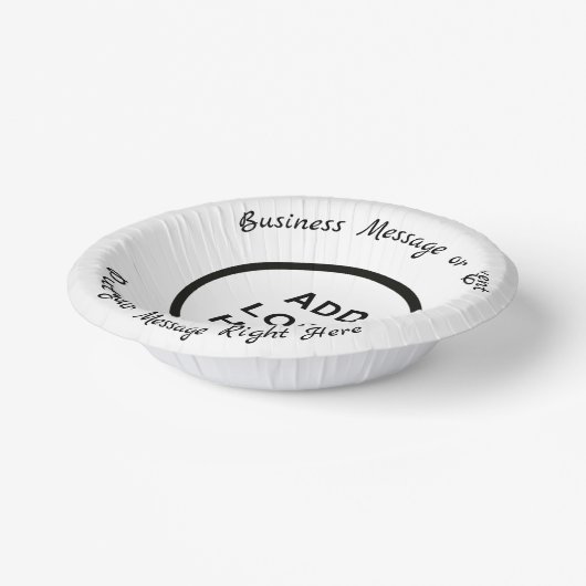 ビジネス誕生日結婚の大学院ロゴ写真 ペーパーボウル (傾斜あり)