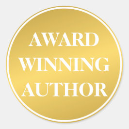 ビジネス賞を受賞した作家金ゴールド白書 ラウンドシール