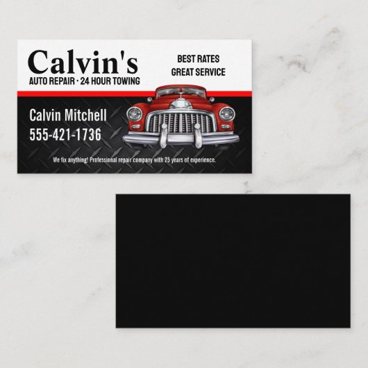 ビジネス車のカードの修復 名刺 (正面/裏面)