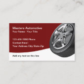 ビジネス車のカードタイヤトレッド 名刺 (正面)