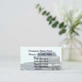 ビジネス車のカードテンプレートの新規作成 名刺 (スタンド正面)