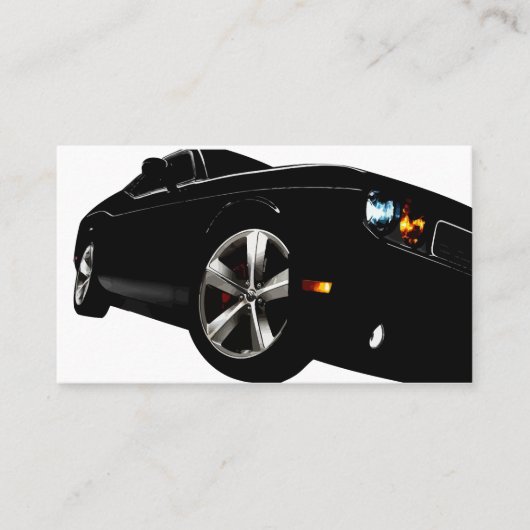 ビジネス車のカードデザインテンプレート 名刺 (正面)