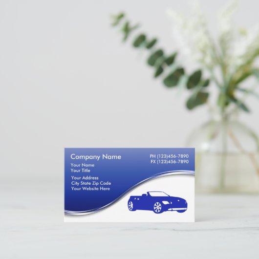ビジネス車のカード 名刺 (スタンド正面)