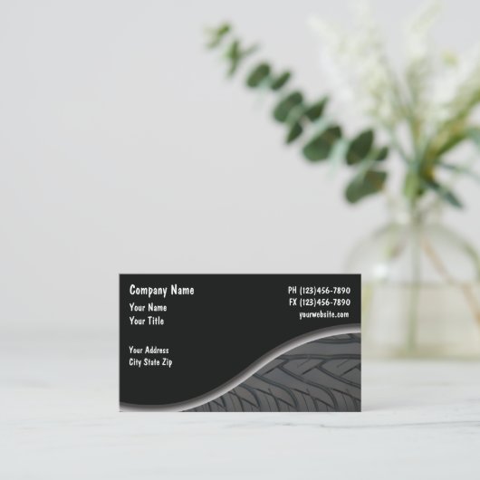 ビジネス車のカード 名刺 (スタンド正面)