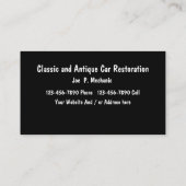 ビジネス車のカード 名刺 (裏面)