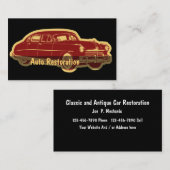 ビジネス車のカード 名刺 (正面/裏面)