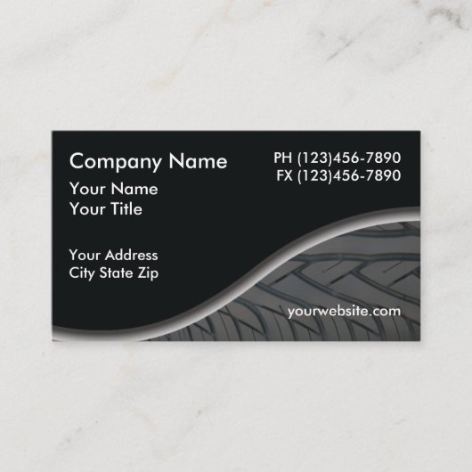 ビジネス車のカード 名刺 (正面)