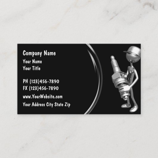 ビジネス車のカード 名刺 (正面)