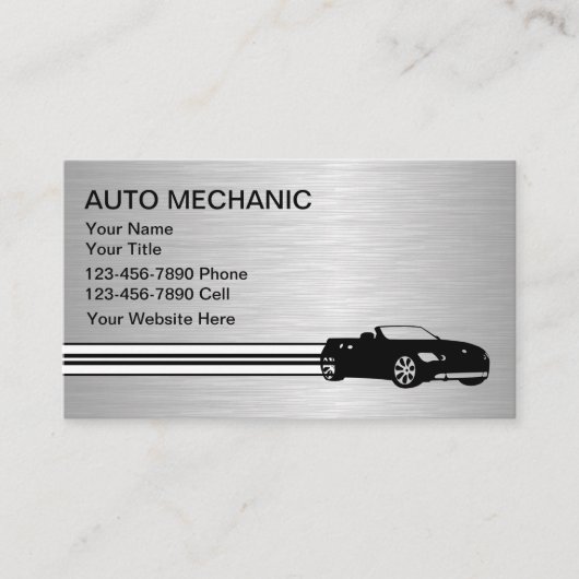 ビジネス車のカード 名刺 (正面)