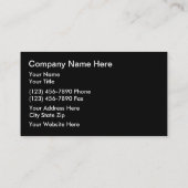 ビジネス車のカード 名刺 (裏面)