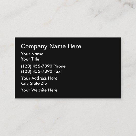 ビジネス車のカード 名刺 (裏面)