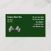 ビジネス車のカード 名刺 (裏面)