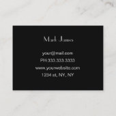 ビジネス車のカード 名刺 (裏面)