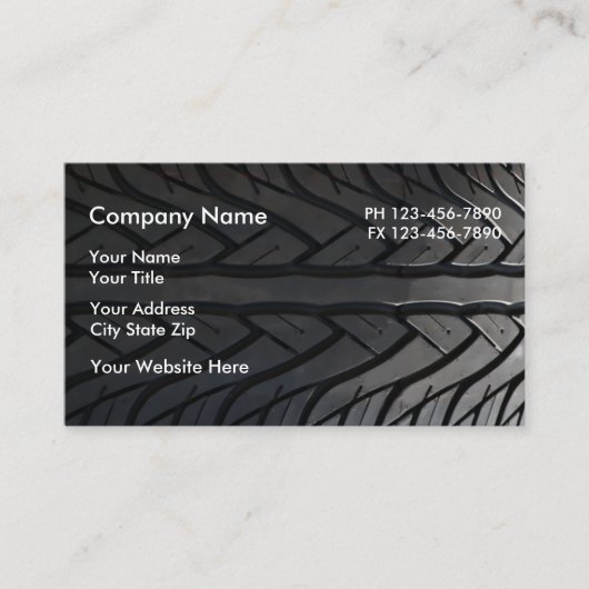 ビジネス車のカード 名刺 (正面)