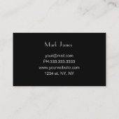 ビジネス車のカード 名刺 (裏面)