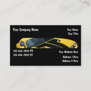 ビジネス車のカード 名刺