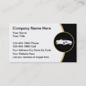 ビジネス車のカード 名刺 (正面)