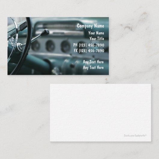 ビジネス車のカード 名刺 (正面/裏面)
