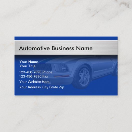 ビジネス車のカード 名刺 (正面)