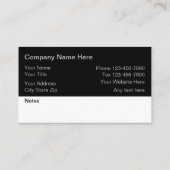 ビジネス車のカード 名刺 (裏面)