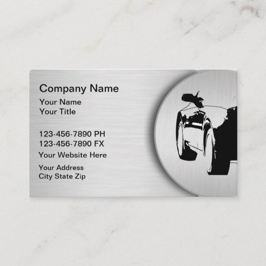 ビジネス車のカード 名刺 (正面)