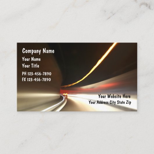 ビジネス車のカード 名刺 (正面)
