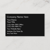 ビジネス車のカード 名刺 (裏面)