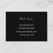 ビジネス車のカード 名刺 (裏面)