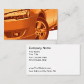 ビジネス車のカード 名刺 (正面/裏面)