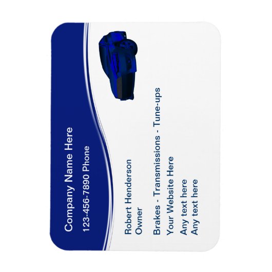 ビジネス車のマグネット柔軟デザイン マグネット (縦)