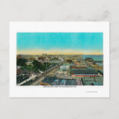 ビジネス部門以上の東を見る,長いビーチ ポストカード (正面)