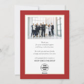 ビジネス金ゴールド2025フェスティバルクリスマスパインブウ シーズンカード (裏面)