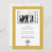 ビジネス金ゴールド2025フェスティバルクリスマスパインブウ シーズンカード (裏面)