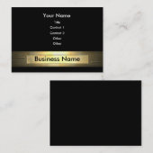 ビジネス金ゴールド 名刺 (正面/裏面)