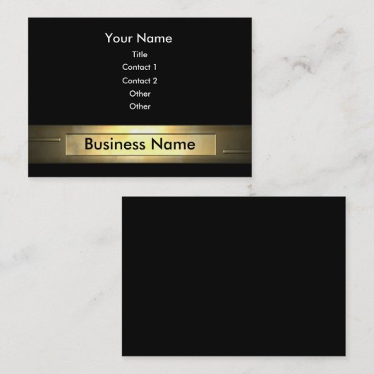 ビジネス金ゴールド 名刺 (正面/裏面)