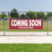 ビジネス開始印の旗をすぐに来ること 横断幕 (インサイチュ)