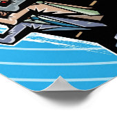 ビジネス関係者が矢印記号を投げる ポスター (角)