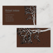 ビジネス離れカードの落下 名刺 (正面/裏面)