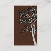 ビジネス離れカードの落下 名刺 (裏面)