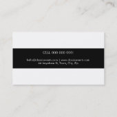 ビジネス頭が切れるカードの上品で魅力的な金ゴールドグリッター 名刺 (裏面)