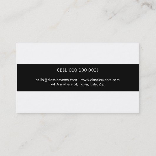 ビジネス頭が切れるカードの上品で魅力的な金ゴールドグリッター 名刺 (裏面)