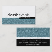 ビジネス頭が切れるカードシンプルキラキラした青いテクスチャ 名刺 (正面/裏面)