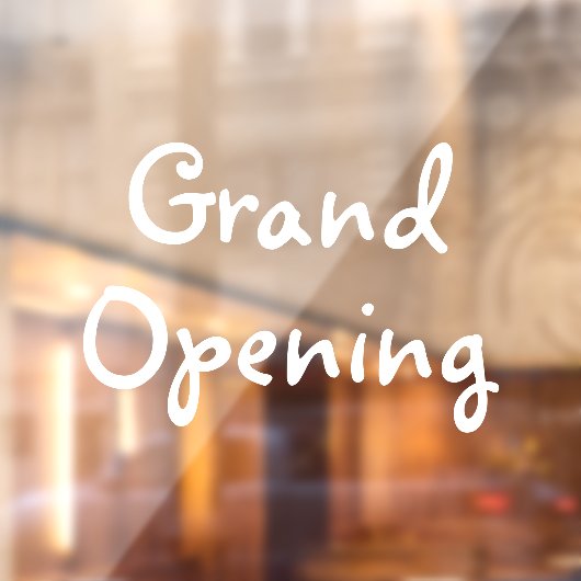 ビジネス風のための白いグランドオープニングストアウィンドウ ウィンドウサイン (シート2)