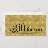 ビジネス黒金ゴールド休暇商品券 (正面)