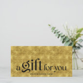 ビジネス黒金ゴールド休暇商品券 (スタンド正面)