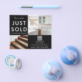 ビジネス2プロモーションフォトQRコードのビジネスロゴ チラシ (シングル)